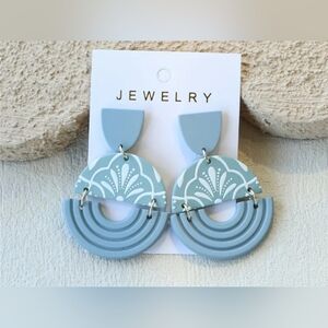 2 For 25$ Blue Geometric Earrings